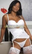 tall 34C bust size escort, 5`8" tall, French
